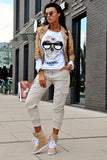 TROUSERS - ECRU 21005-1