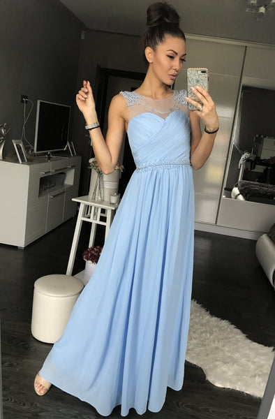 EVA & LOLA DRESS BLUE 42003-4