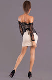 EMAMODA DRESS - CREAM 5702-4