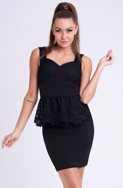 EMAMODA DRESS - BLACK 26006-3