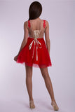 EVA & LOLA DRESS - RED 10008-4