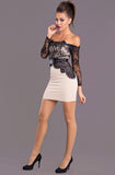 EMAMODA DRESS - CREAM 5702-4