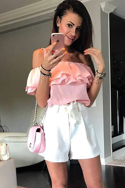 BLOUSE - POWDER PINK 41002-1