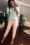 TROUSERS - PINK 35001-3