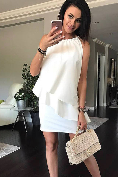 DRESS - WHITE 40004-1