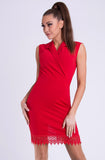 EMAMODA DRESS - RED 26005-3