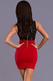 PINK BOOM DRESS - RED 9259-3