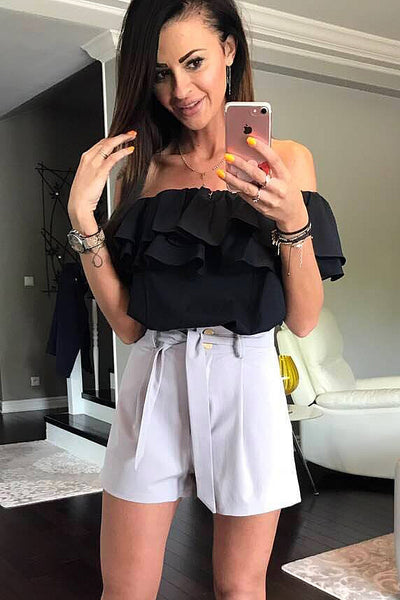 BLOUSE -BLACK 41002-3