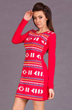 HHG I13-031 SPAIN DRESS - RED 5633-1