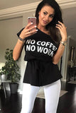 BLOUSE NO COFFEE -BLACK 40002-1