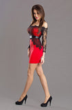 EMAMODA DRESS - RED 5702-6
