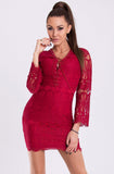 EMAMODA DRESS - Maroon 19004-1
