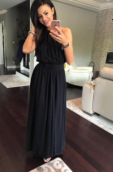 DRESS MAXI BLACK 41001-3
