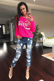 SWEATER COCA-COLA -NEON PINK 39005-1
