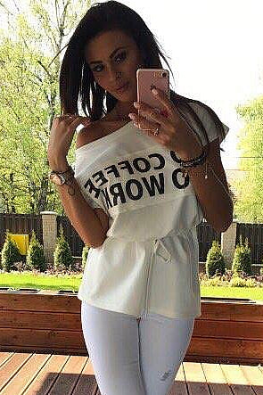 BLOUSE NO COFFEE -WHITE 40002-4